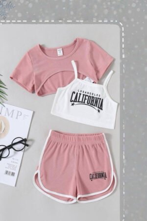 3-Piece California Summer Loungewear Set